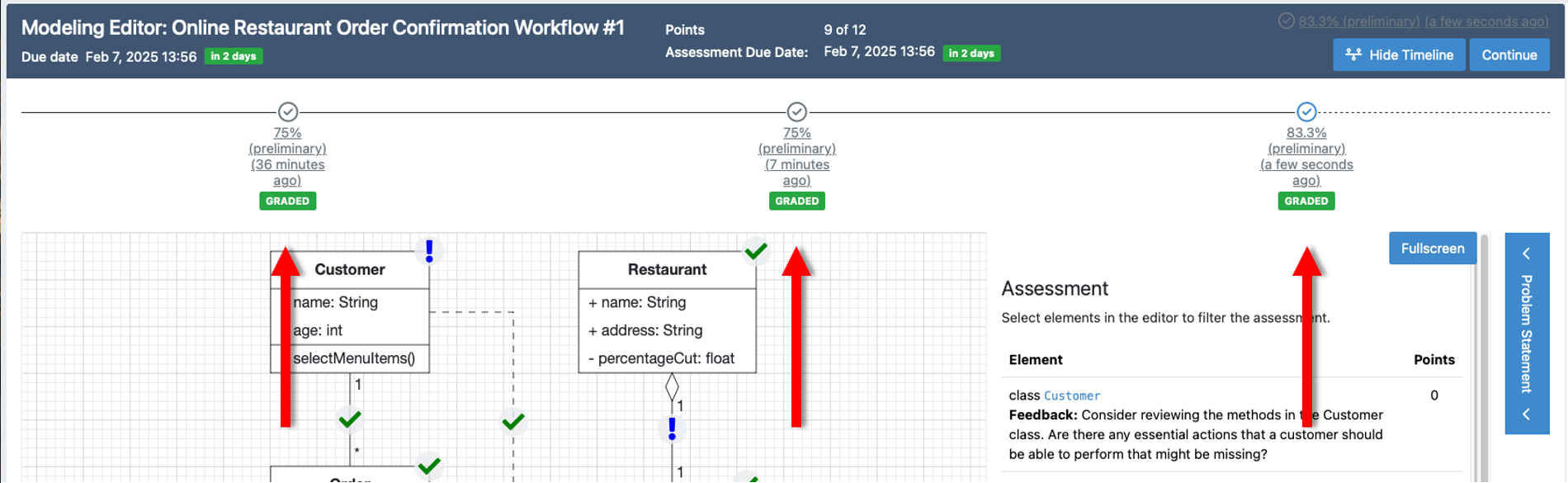 Automatic Feedback History